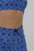 SHORT ROMANCE ESTAMPADO AZUL DRISHEER na internet