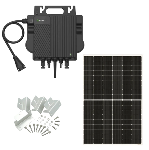 Kit Solar On-grid 1000 W Micro Inversor Growatt 2MPPT