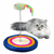 Brinquedo Interativo para Gatos Base Arranhador com Rato de Pelúcia Luatek