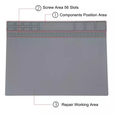 Manta anti estatica de silicone para assistencia tecnica reparo de celular e eletronicos (Produto importado)