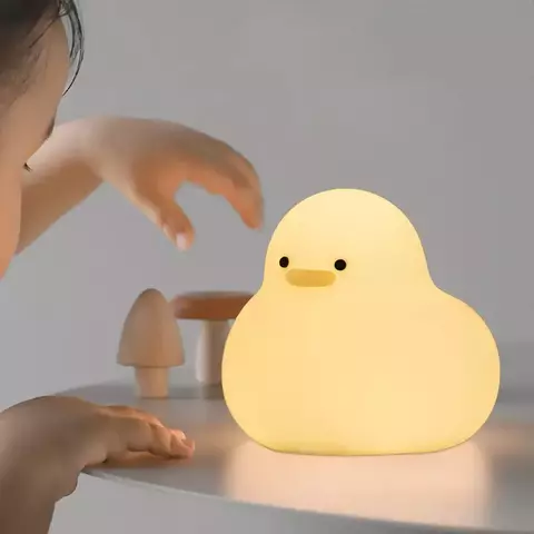 Luminaria Pato sensivel ao toque em silicone Macio (Produto importado)