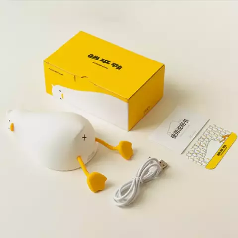 Luminaria Pato LED Night Light em silicone (Produto importado)