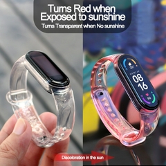 Pulseira de silicone para Xiaomi mi banda 3 ao 7 na internet