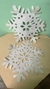 Decoracion navideña/ 2 copos de nieve