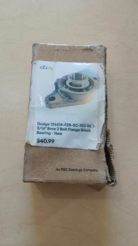 Dodge Unidad de Rodamiento de bloque de brida de 2 pernos de diámetro de 3/16"
