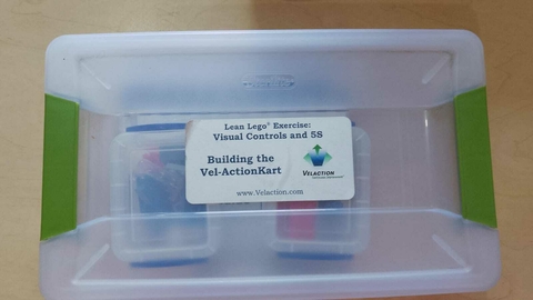 Kit de Ejercicio de formación 5S lean lego y controles visuales