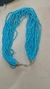 Collar colgante de perlas pequeñas azules y gancho - comprar en línea