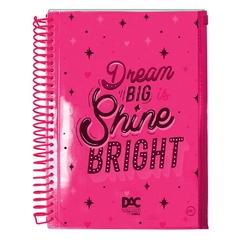 Caderno Universitário Rosa DAC Color Bubble 10 Matérias com Malote Zip – 3869