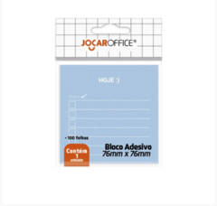 Bloco Adesivo Hoje Azul 76mmx76mm 100 folhas - Jocar Office