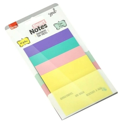 Notas Adesivas Smart Notes Transparente Pastel BRW 40 Folhas