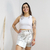 Shorts Saia Metalizado na internet