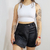 Shorts Saia Metalizado - Gal Store