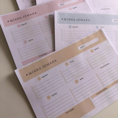 Minha Semana | A5 blocado