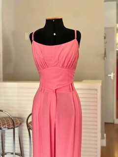 Conjunto Corset Rosa Chiclete na internet