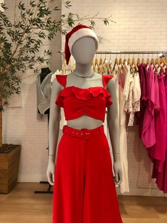 Conjunto Top e Calça Maxi Pantalona