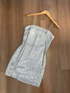Vestido curto de paetê - comprar online