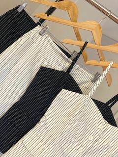 Conjunto Colete alongado Risca Giz - loja online