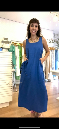 Vestido Regata Linho 100% na internet