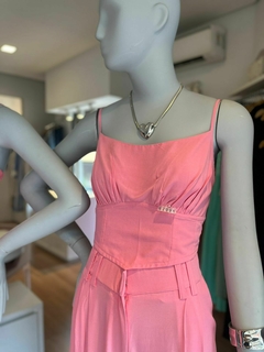 Conjunto Corset Rosa Chiclete