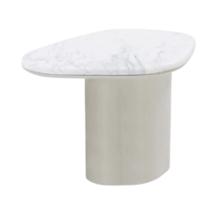 Mesa Lateral Galata- Mármore Calacata - comprar online