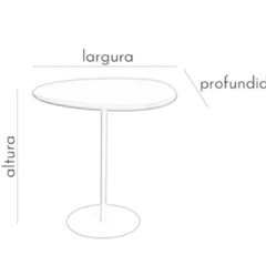 Mesa de Lateral Gerbera - Laminada