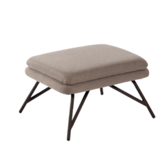 Poltrona Angel - Bege com Puff - loja online