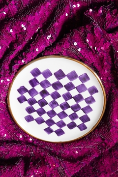 Prato Sobremesa Roxo
