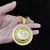 hip hop iced out bling rotativo colar de pingente de dólar - comprar online
