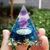 Pirâmide Energética , Orgonite Reiki, Bola de Ametista Natural, Cristal - loja online