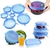 6/12 pçs/lote tampas elásticas de silicone universal pote cônico tigela - bunker.shop