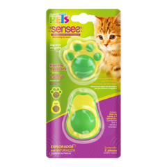 JUGUETES C/BOLA DE CATNIP P/GATO 2 PZAS FL8498