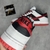 Dunk Low Branco preto e vermelho na internet