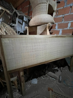 Respaldo de cama petiribí y esterilla de rattan - tienda online