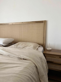 Respaldo de cama petiribí y esterilla de rattan - comprar online