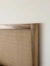Respaldo de cama petiribí y esterilla de rattan