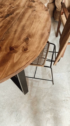 Mesa comedor redonda Patas Hierro - tienda online