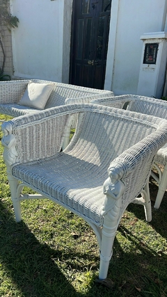 Juego sillones Rattan (2 simples & 1 doble)