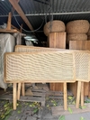 Respaldo de cama petiribí y esterilla de rattan Mod. CARTEL
