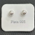 Aro bolita de plata 4mm