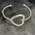 Pulsera esclava corazón calado