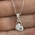 Collar Corazón vertical con micro PD