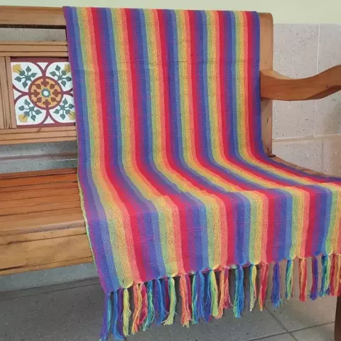 Manta Para Sofá Algodão Colorida 1,20x1,90M