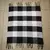 BEIRA CAMA XADREZ 80X80 PRETO E BRANCO