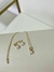 Conjunto de zircônia e pérola shell - Linha Minimalista - comprar online