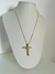 Colar com pingente de cruz de cristais - Coleção Essential - comprar online