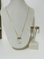 Conjunto com pingente de cristal - Linha Minimalista - loja online