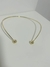 Choker aro bola dourada - Coleção Esfera