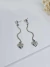 Brinco Longo Coração de Aço Inox