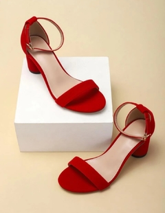 Zapatilla abierta roja