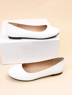 Balerina lisa blanca
